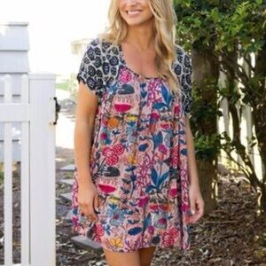 NATURAL LIFE Floral Short Dress
